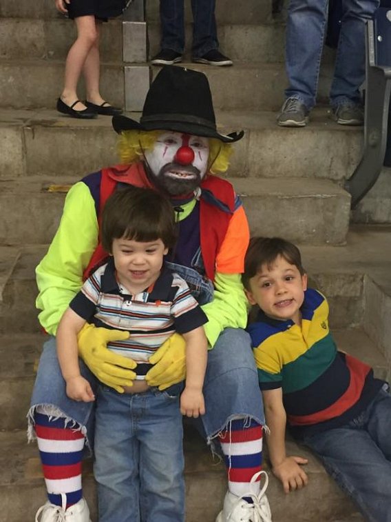 Klowning around with Noble Bennett's boys