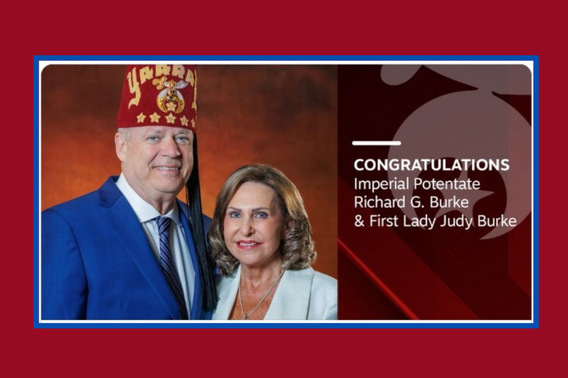 Imperial Potentate Richard Burke & First Lady Judy